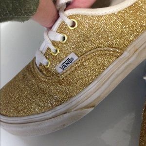 gold vans girls